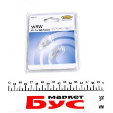 Автолампа W5W 12V 5W W2.1x9.5d Standard (без цоколя) (блістер/2шт.)