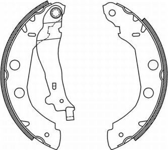 ABE C01002ABE - Комплект гальмівних колодок autodetail.com.ua
