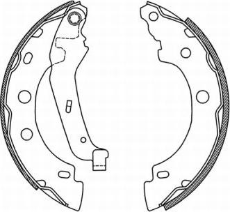 ABE C0R013ABE - Комплект гальмівних колодок autodetail.com.ua