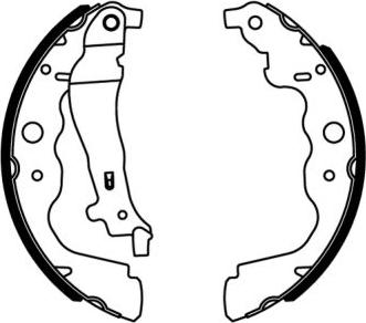 ABE C0R031ABE - Комплект гальмівних колодок autodetail.com.ua