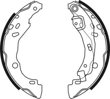 ABE C0R023ABE - Комплект гальмівних колодок autodetail.com.ua