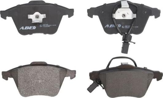 ABE C1A042ABE - Комплект гальмівних накладок, дискове гальмо autodetail.com.ua