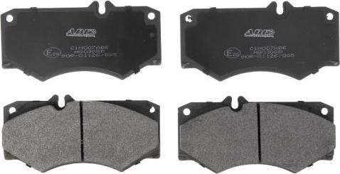 ABE C1M007ABE - Комплект гальмівних накладок, дискове гальмо autodetail.com.ua