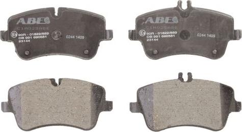 ABE C1M025ABE - Комплект гальмівних накладок, дискове гальмо autodetail.com.ua