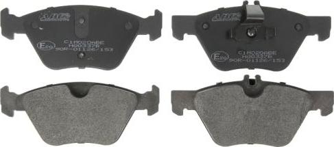 ABE C1M020ABE - Комплект гальмівних накладок, дискове гальмо autodetail.com.ua