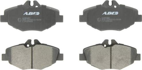 ABE C1M028ABE - Комплект гальмівних накладок, дискове гальмо autodetail.com.ua