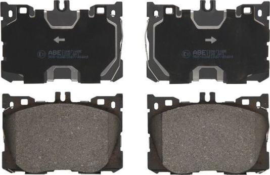 ABE C1M071ABE - Комплект гальмівних накладок, дискове гальмо autodetail.com.ua