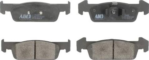 ABE C1R048ABE - Комплект гальмівних накладок, дискове гальмо autodetail.com.ua
