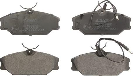 ABE C1R007ABE - Комплект гальмівних накладок, дискове гальмо autodetail.com.ua
