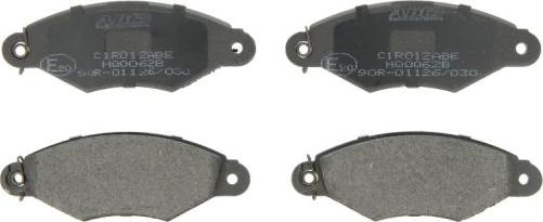 ABE C1R012ABE - Комплект гальмівних накладок, дискове гальмо autodetail.com.ua