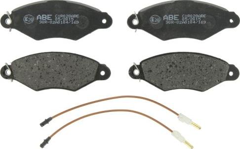 ABE C1R028ABE - Комплект гальмівних накладок, дискове гальмо autodetail.com.ua