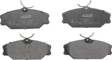 ABE C1R023ABE - Комплект гальмівних накладок, дискове гальмо autodetail.com.ua
