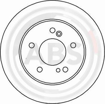A.B.S. 16450 - Гальмівний диск autodetail.com.ua