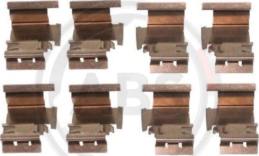 A.B.S. 1298Q - Комплект приладдя, накладка дискового гальма autodetail.com.ua