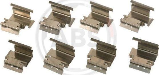 A.B.S. 1218Q - Комплект приладдя, накладка дискового гальма autodetail.com.ua