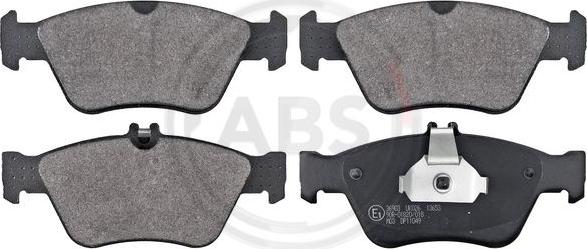 A.B.S. 36903 - Комплект гальмівних накладок, дискове гальмо autodetail.com.ua