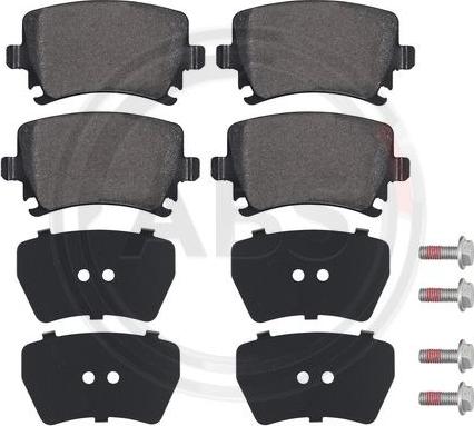 A.B.S. 37411 - Комплект гальмівних накладок, дискове гальмо autodetail.com.ua