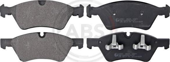 A.B.S. 37507 - Комплект гальмівних накладок, дискове гальмо autodetail.com.ua