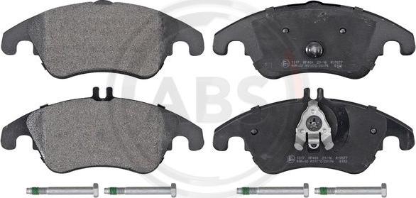A.B.S. 37586 - Комплект гальмівних накладок, дискове гальмо autodetail.com.ua