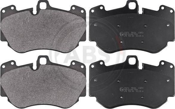 A.B.S. 37671 - Комплект гальмівних накладок, дискове гальмо autodetail.com.ua