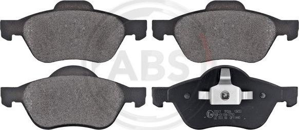 A.B.S. 37217 - Комплект гальмівних накладок, дискове гальмо autodetail.com.ua