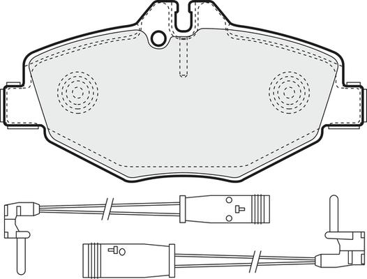 Starline BD S437 - Комплект гальмівних накладок, дискове гальмо autodetail.com.ua