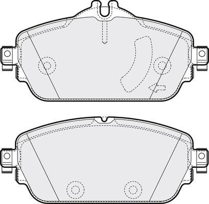 Mercedes-Benz 0004209703 - Комплект гальмівних накладок, дискове гальмо autodetail.com.ua