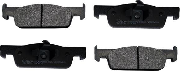 ASAM 71672 - Комплект гальмівних накладок, дискове гальмо autodetail.com.ua