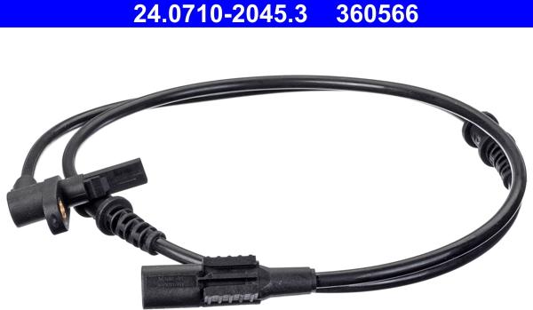 ATE 24.0710-2045.3 - Датчик, кількість обертів колеса autodetail.com.ua