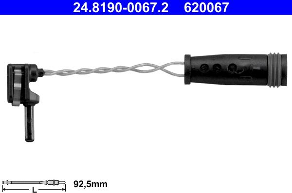 ATE 24.8190-0067.2 - Конт. попер. сигналу, знос гальм. накл. autodetail.com.ua