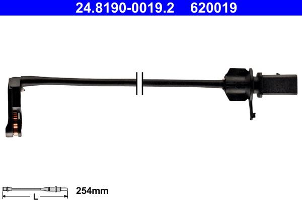 ATE 24.8190-0019.2 - Конт. попер. сигналу, знос гальм. накл. autodetail.com.ua