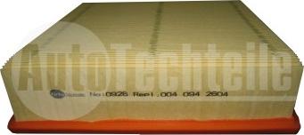 AUTOTECHTEILE 100 0926 - Повітряний фільтр autodetail.com.ua