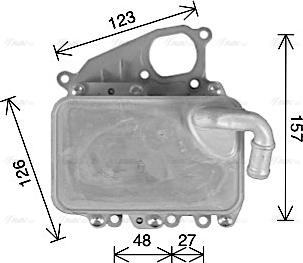 Ava Quality Cooling AI3405H - Охолоджувач оливи, моторна олива autodetail.com.ua
