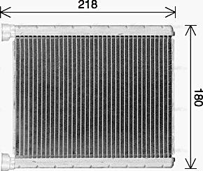 Ava Quality Cooling MS6763 - Теплообмінник, система опалення салону autodetail.com.ua