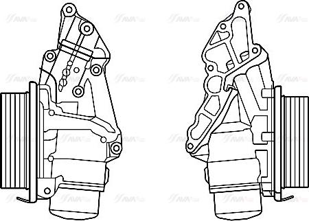 Ava Quality Cooling MS3688H - Охолоджувач оливи, моторна олива autodetail.com.ua