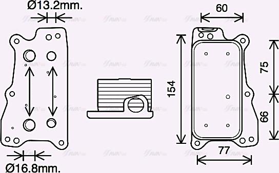 Ava Quality Cooling MS3688 - Охолоджувач оливи, моторна олива autodetail.com.ua