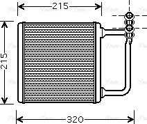 Ava Quality Cooling MSA6451 - Теплообмінник, система опалення салону autodetail.com.ua