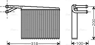 Ava Quality Cooling MSA6372 - Теплообмінник, система опалення салону autodetail.com.ua