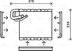 Ava Quality Cooling MSV550 - Випарник, система кондиціонування повітря autodetail.com.ua