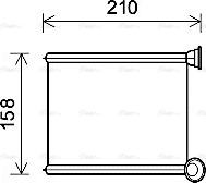 Ava Quality Cooling RT6629 - Теплообмінник, система опалення салону autodetail.com.ua