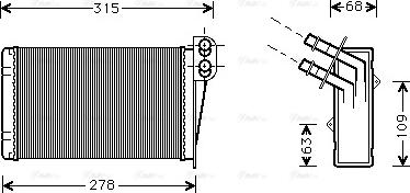 Ava Quality Cooling RT 6228 - Теплообмінник, система опалення салону autodetail.com.ua
