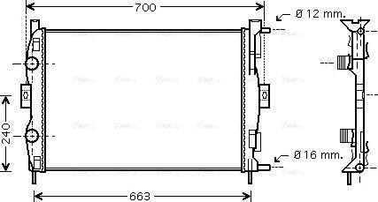 Ava Quality Cooling RT 2306 - Радіатор, система охолодження двигуна autodetail.com.ua
