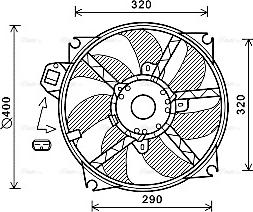 Ava Quality Cooling RT7563 - Вентилятор, система охолодження двигуна autodetail.com.ua