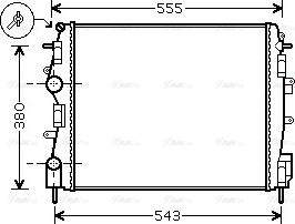 Ava Quality Cooling RTA2399 - Радіатор, система охолодження двигуна autodetail.com.ua