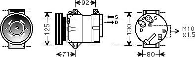 Ava Quality Cooling RTAK103 - Компресор, система кондиціонування повітря autodetail.com.ua
