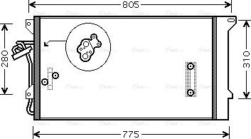 Ava Quality Cooling VNA5244D - Конденсатор, система кондиціонування повітря autodetail.com.ua