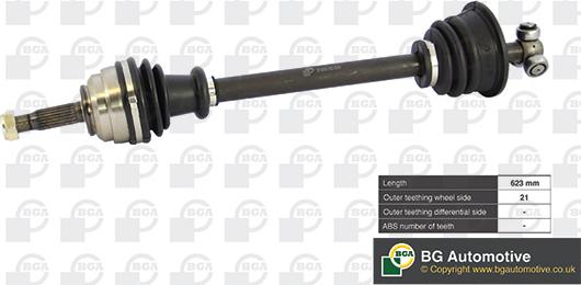 BGA DS7300L - Приводний вал autodetail.com.ua