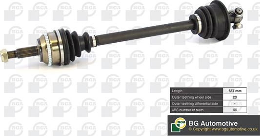 BGA DS7317LA - Приводний вал autodetail.com.ua