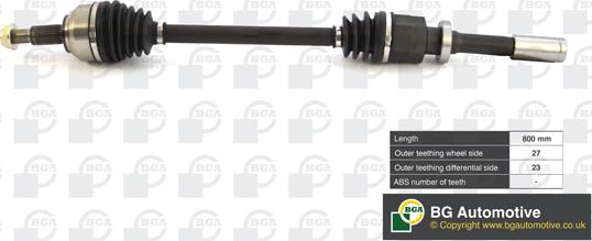BGA DS7326R - Приводний вал autodetail.com.ua