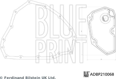 Blue Print ADBP210068 - Гідравлічний фільтр, автоматична коробка передач autodetail.com.ua